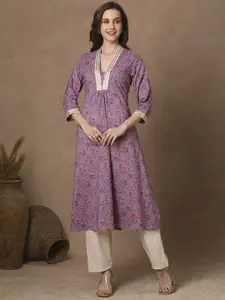 FASHOR Women Ethnic Motifs Printed Kurta