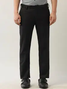 Arrow Men Easy Flex Slim Fit Checked Trousers