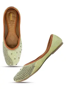 Anouk Women Embellished Ethnic Mojaris Flats