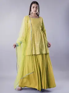 Utsav Fashion Embroidered Ready to Wear Lehenga & Choli With Dupatta