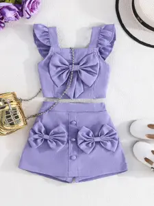 INCLUD Girls Top with Shorts