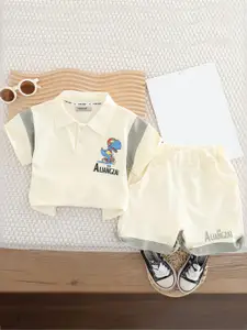 INCLUD Boys Printed T-shirt with Shorts