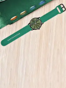 LOUIS DEVIN Men Brass Embellished Dial & Straps Analogue Watch LD-BK054-GRN_NEW