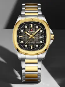 Naviforce Men Dial & Stainless Steel Straps Analogue Watch NF9240_S B G