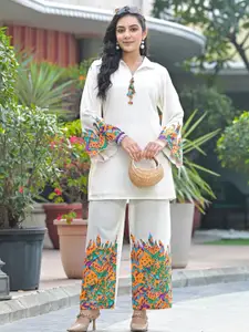 AUTUMN LANE Pure Cotton Top & Trousers Co-Ords