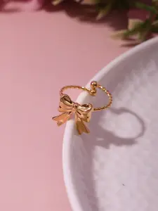 Laviscart 18K Gold-Plated Adjustable Finger Ring