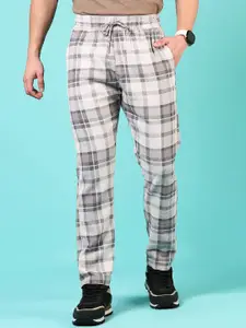 V-Mart Men Checked Mid Rise Trouser