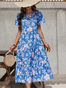 all about you Floral Print Maxi Midi Dress