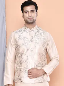 MAAHI FABS Abstract Printed Nehru Jacket