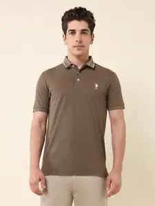 U.S. Polo Assn. Men Polo Collar Pockets Slim Fit T-shirt