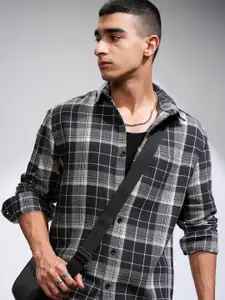 HIGHLANDER Men Comfort Opaque Checked Casual Shirt