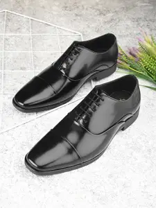 House of Pataudi Men Formal Borgues Shoes