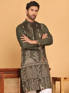 Jompers Men Embroidered Thread Work Kurta