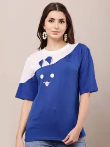 Raabta Fashion Women Colourblocked Round Neck Top