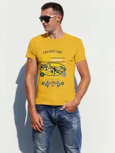 Moda Rapido Men Graphic Printed Round Neck Cotton T-shirt