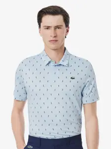 Lacoste Men Abstract Printed Polo Collar T-shirt