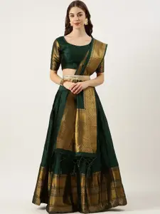 DIVASTRI Semi-Stitched Lehenga & Unstitched Blouse With Dupatta