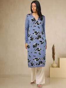 Soch Women Floral Thread Work Kurta
