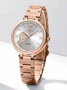 Naviforce Women Patterned Dial & Stainless Steel Straps Analogue Watch NF5060_RG W