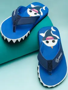 ONYC Boys Printed Premium Shark V-Shape Flipflops - Blue Boys