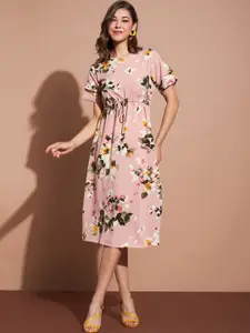 DressBerry Women Floral Printed Fit & Flare Midi Dress