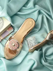 DIVASTRI Embellished Block Heel Sandals