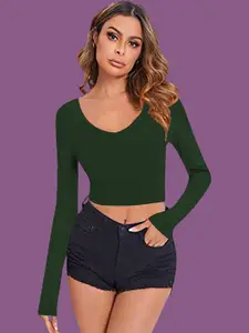 Dream Beauty Fashion  Solid Fitted Crop Top