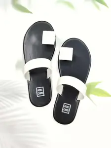 POSTCARD Women Open Toe One Toe Flats