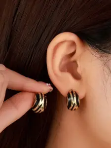 SALTY Contemporary Midnight Aura Hoop Earrings