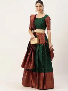 DIVASTRI Semi-Stitched Lehenga & Unstitched Blouse With Dupatta