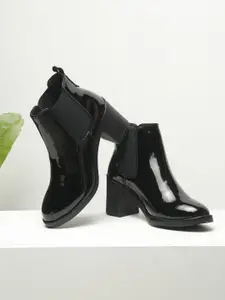 Bruno Manetti Women Block Heel Chelsea Boots