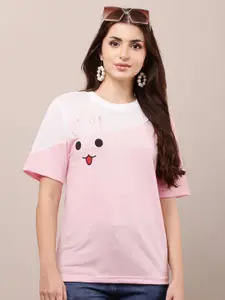 Raabta Fashion Women Colourblocked Round Neck Top