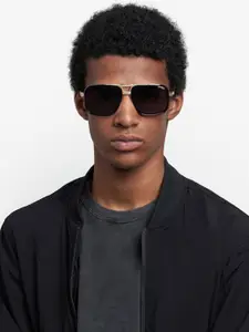 Carrera Men Rectangle Sunglasses with UV Protected Lens 2075602M2619O