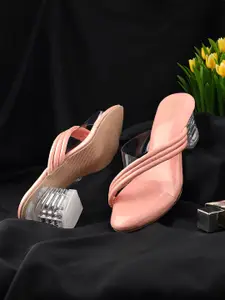 DIVASTRI Women Block Heel Open Back Sandals