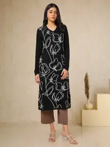 Soch Women Geometric Thread Work Kurta