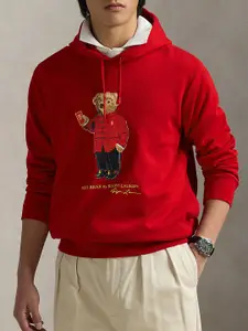 Polo Ralph Lauren Men Polo Bear Printed Cotton Hoodie