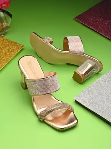 DIVASTRI Embellished Block Heel Sandals