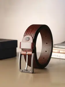 Provogue Men Textured Leather Belt