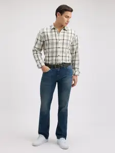 Pepe Jeans Men Spread Collar Tartan Checked Cotton Casual Shirt