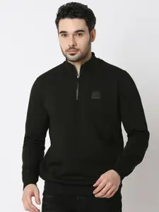 SPYKAR Men High Neck Cotton Sweatshirt