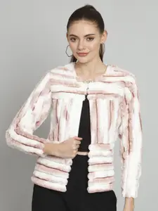 Chemistry Tie and Dyed Woollen Open Front Shrug