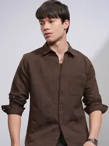 HIGHLANDER Men Abstract Jrd Slim Fit Casual shirt