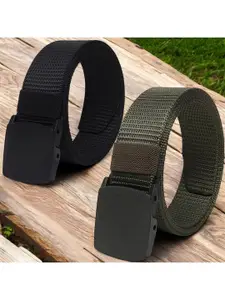 Provogue Men Pack Of 2 Woven Design Belt