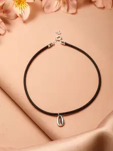 SARAF SILVERETZ 925 Sterling Silver-Plated Beaded Single Anklet