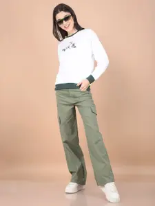 Crimsoune Club Women Printed Sweatshirt