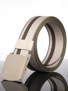 Metronaut Men Striped Formal Belt