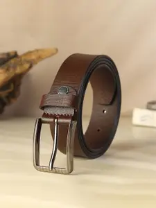 Provogue Men Textured Leather Belt