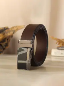 Provogue Men Textured Leather Belt