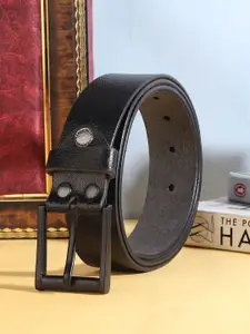 Provogue Men Textured Leather Formal Belt