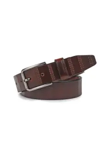 Provogue Men Textured Leather Belt